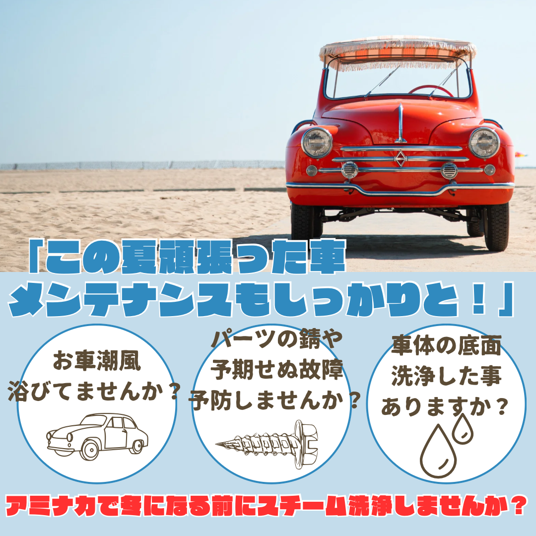 この夏頑張った車のメンテナンス🚗🫧